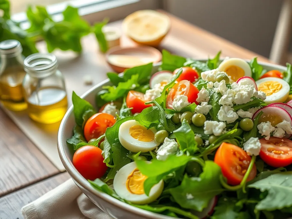 Sałatka z bobem i jajkiem: przepis na zdrową przekąskę