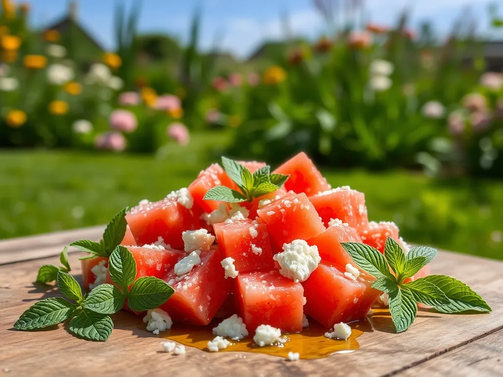 Sałatka z arbuzem i fetą: orzeźwiający przepis na lato