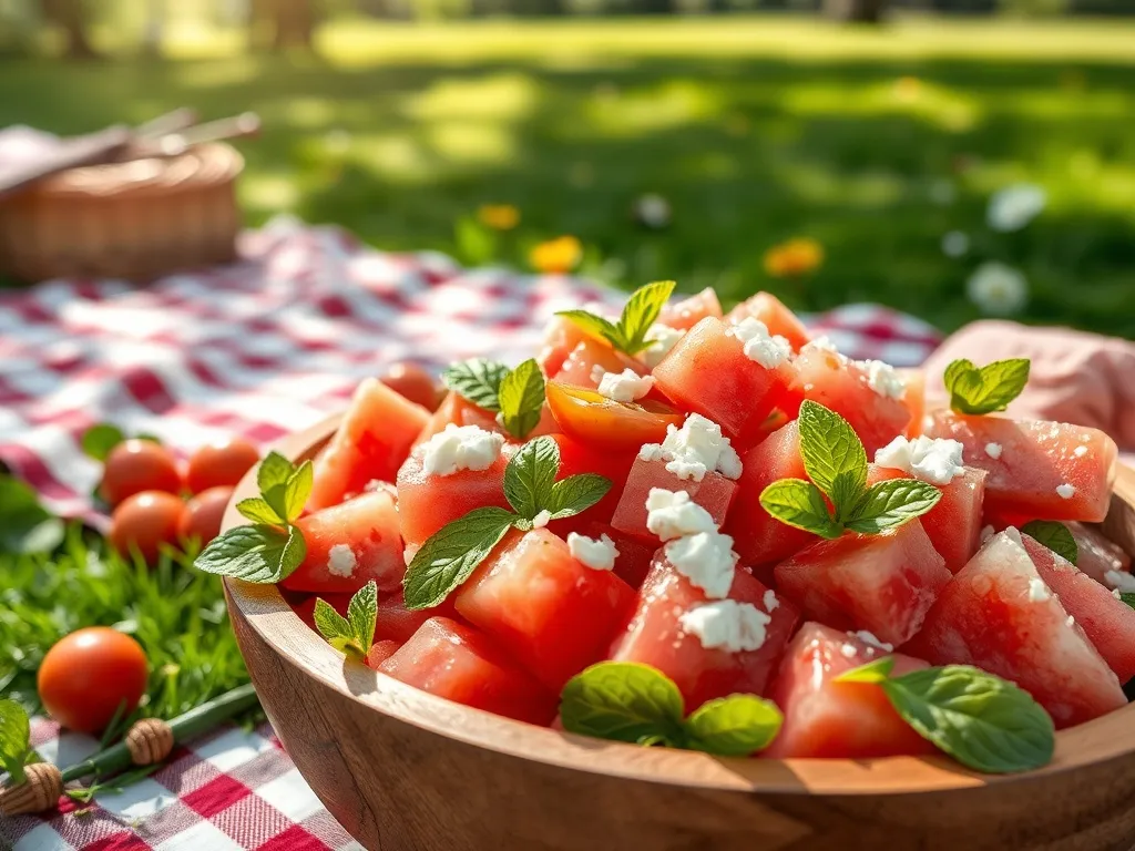 Sałatka z arbuzem: orzeźwiający przepis na letnie dni