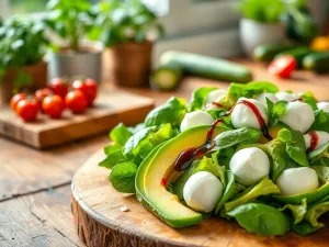 Sałatka z awokado i mozzarellą: przepis na zdrową przekąskę