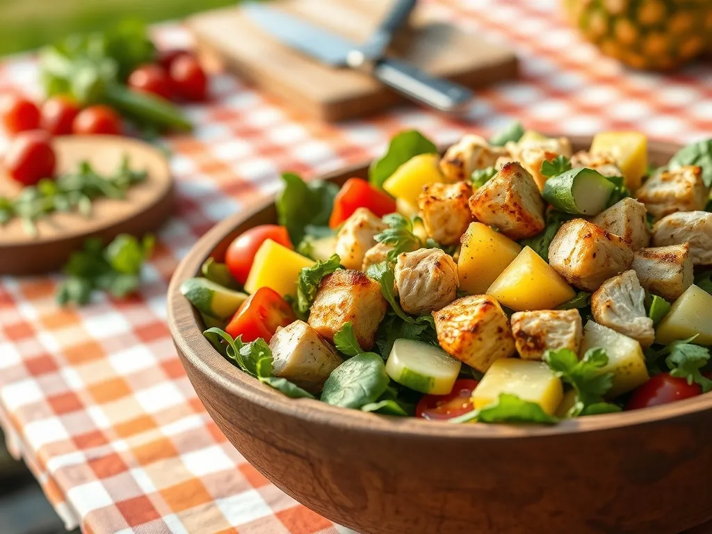 Sałatka z ananasem i kurczakiem: pyszny przepis na każdą okazję